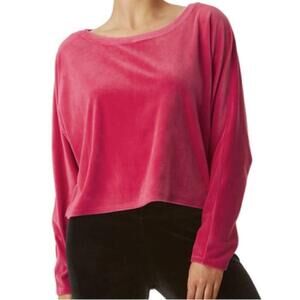 Juicy Couture Pink Party Velour Dolman Pullover Size S